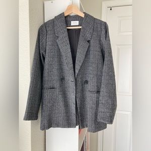 Women Blazer Black/White, S